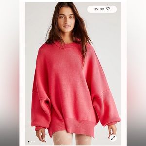 NEW! Free People:Easy Street Tunic in Strawberry Spirtz